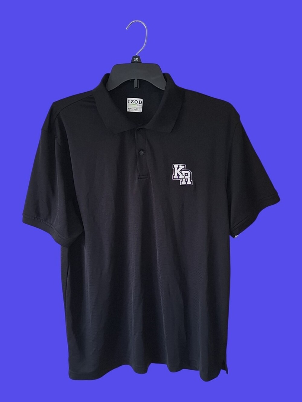 Izod Black Polo with KR Chest Emblem